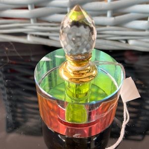 Vintage Arabian crystal perfume bottle